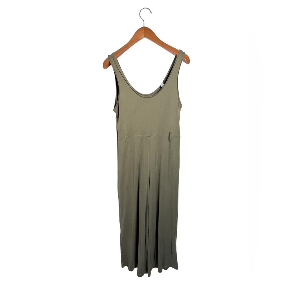 Topshop Olive Sage Green Sleeveless Jumpsuit Pants Women’s Size 12